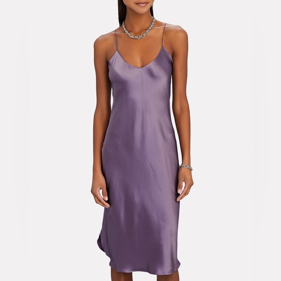 Nili Lotan Dresses & Skirts - NILI LOTAN Satin-Finish Cami Dress